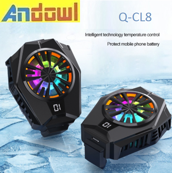 Συσκευή ψύξης  τηλεφώνου μαύρη Q-CL8 ANDOWL Andowl