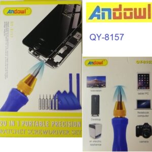 Φορητό σετ κατσαβιδιών με καστάνια ακριβείας 20 τεμαχίων QY-8157 ANDOWL Andowl