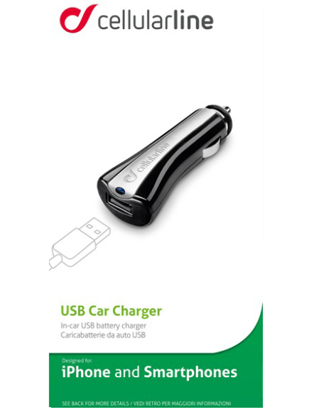 Φορτιστής αυτοκινήτου USB CellularLine CELLULARLINE