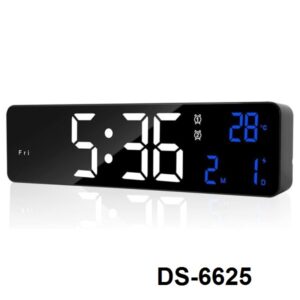 Ψηφιακό ρολόι ξυπνητήρι LED μαύρο DS-6625 8798 OEM