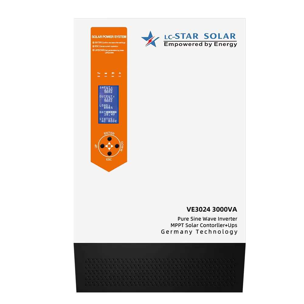 Power Inverter καθαρού ημιτόνου - 24V - 3000VA - 60A - LC-Star Solar - 338006