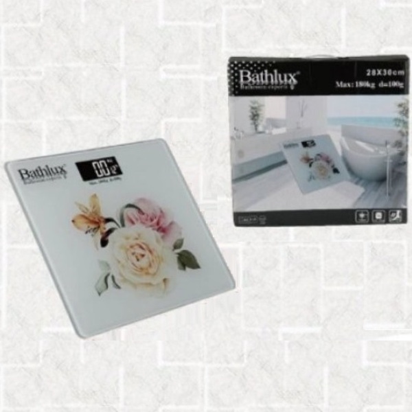 Ψηφιακή γυάλινη ζυγαριά μπάνιου Bathlux 90305 BathLux