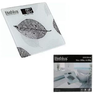 Ψηφιακή γυάλινη ζυγαριά μπάνιου Bathlux 90307 BathLux
