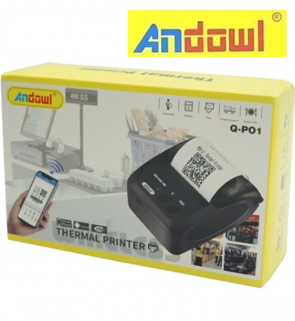 Θερμικός εκτυπωτής αποδείξεων Bluetooth Q-P01 ANDOWL Andowl