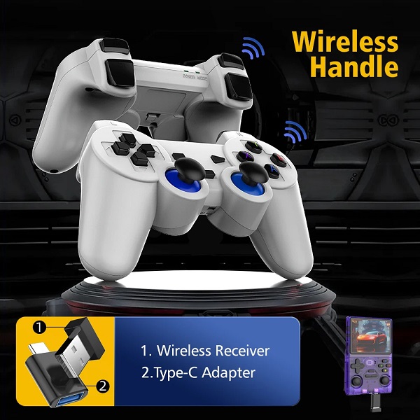 Φορητή κονσόλα παιχνιδιών με χειριστήρια - M18 Pro - 813768 - White - Image 2