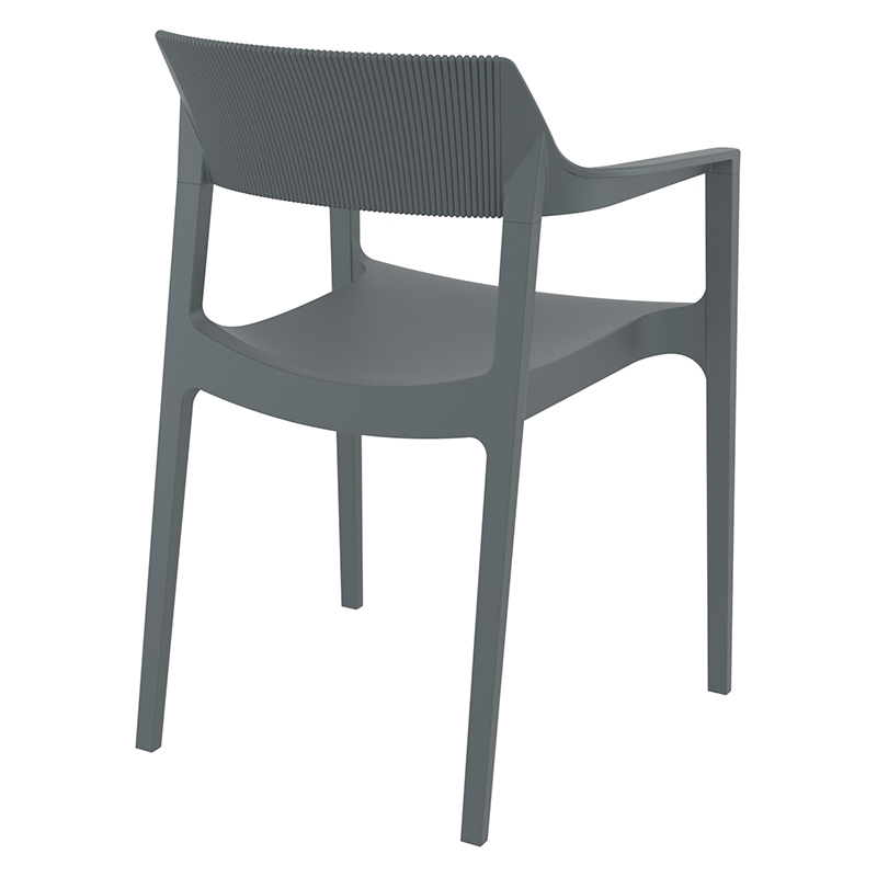 TULUM DARK GREY ΠΟΛΥΘΡΟΝΑ ΠΟΛ/ΝΙΟΥ 55X52X79εκ. - Image 2