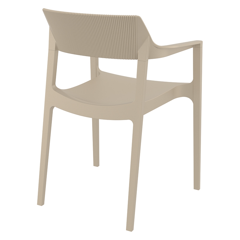 TULUM TAUPE ΠΟΛΥΘΡΟΝΑ ΠΟΛ/ΝΙΟΥ 55X52X79εκ. - Image 2