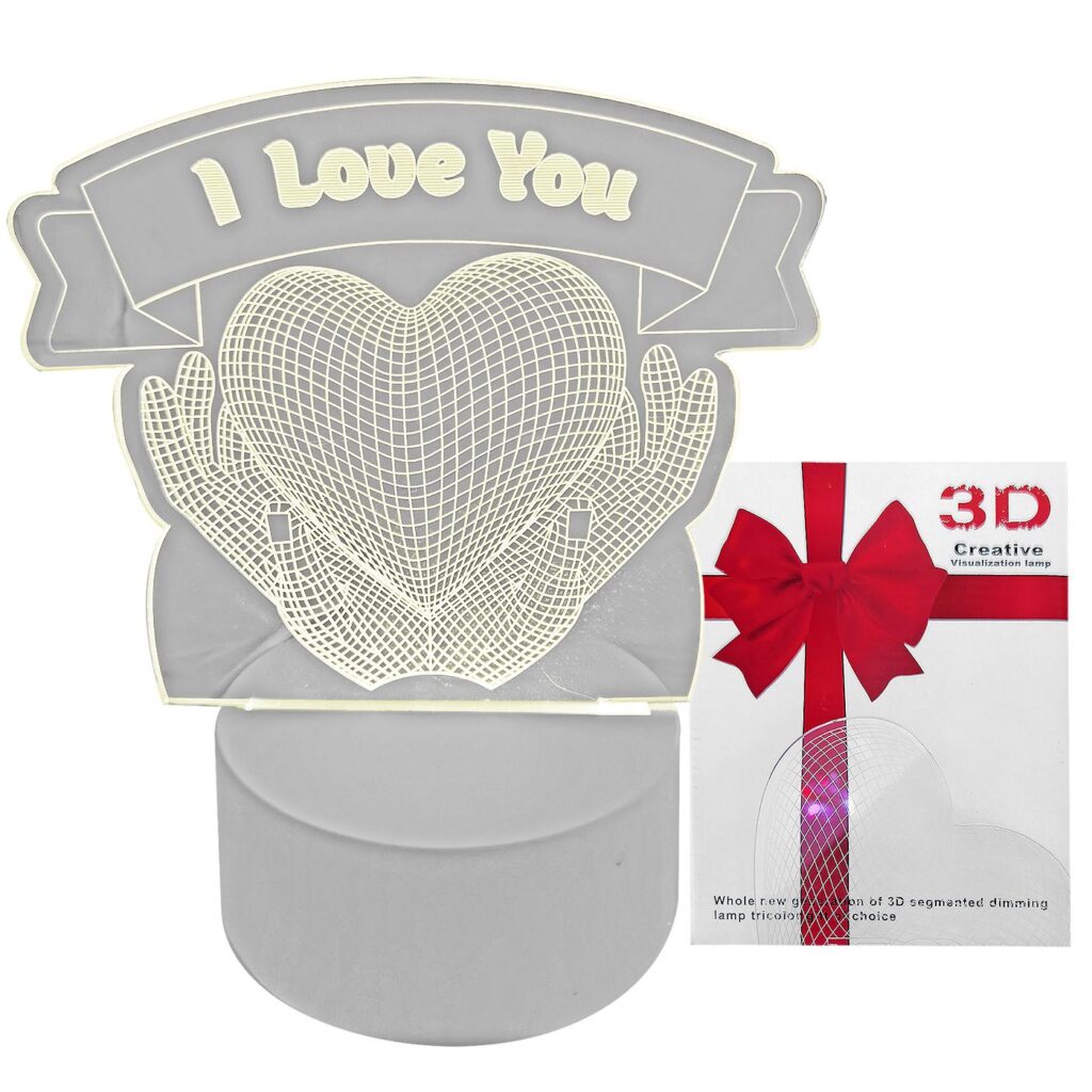 Πινακίδα με φως I Love you 18x15cm Homie 423114 - 1 τεμ.