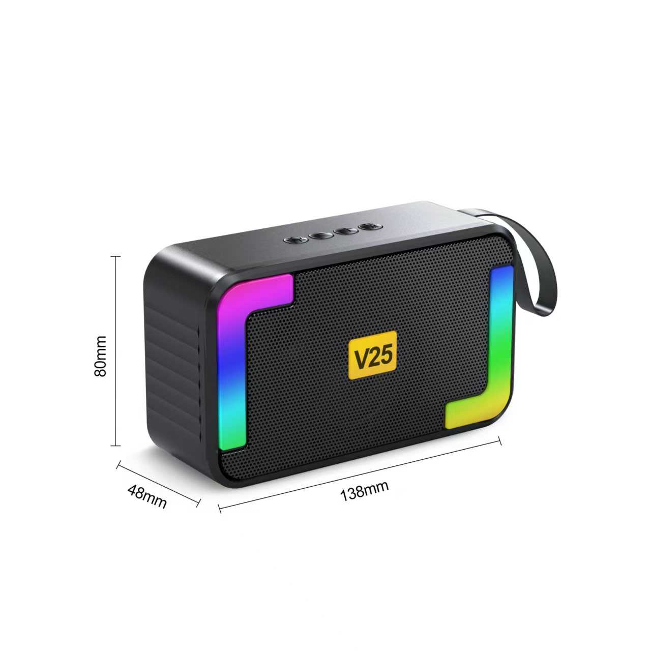 Ασύρματο ηχείο Bluetooth - V25 - 304531 - Black - Image 2