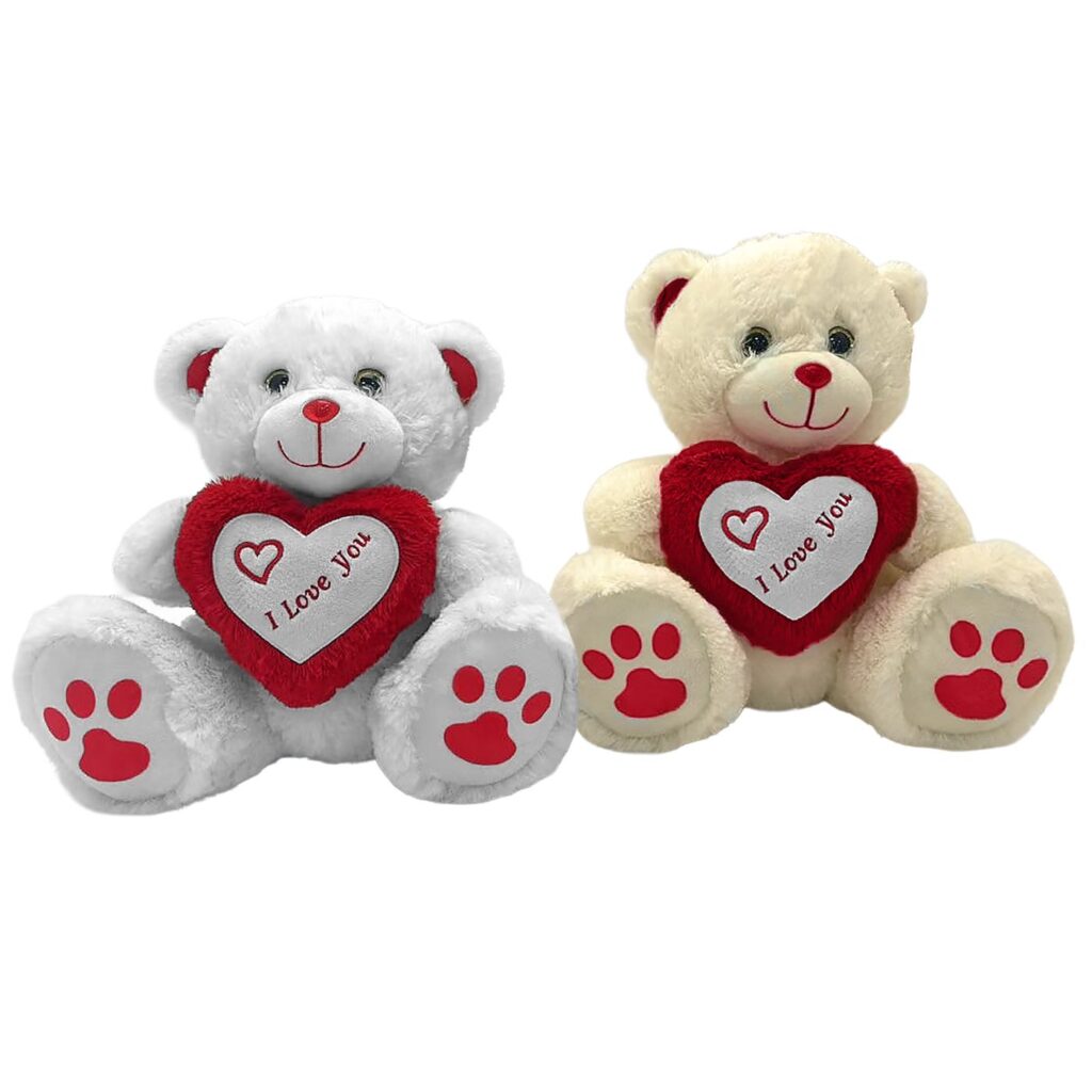 Αρκουδάκι Λούτρινο με Καρδιά 30cm ToyMarkt 99546 - 1 τεμ.