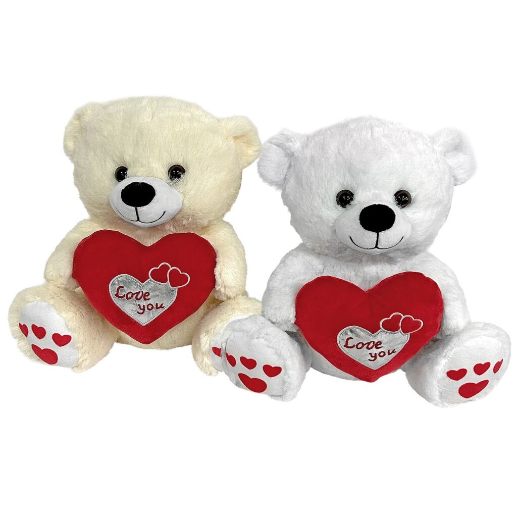 Αρκουδάκι Λούτρινο με Καρδιά 30cm ToyMarkt 99548 - 1 τεμ.