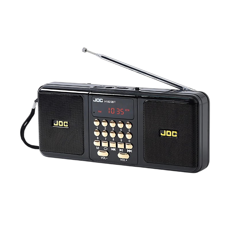 Επαναφορτιζόμενο ραδιόφωνο - JOC-1822 - 818224 - Black