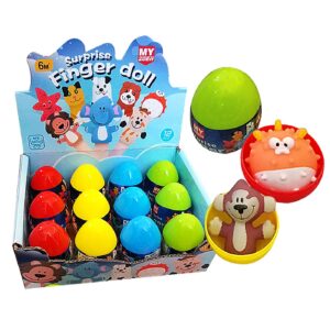 Αυγό Χρωματιστό Ζωάκι Finger Dolls 7x5cm Homie 116964 - 12 τεμ.