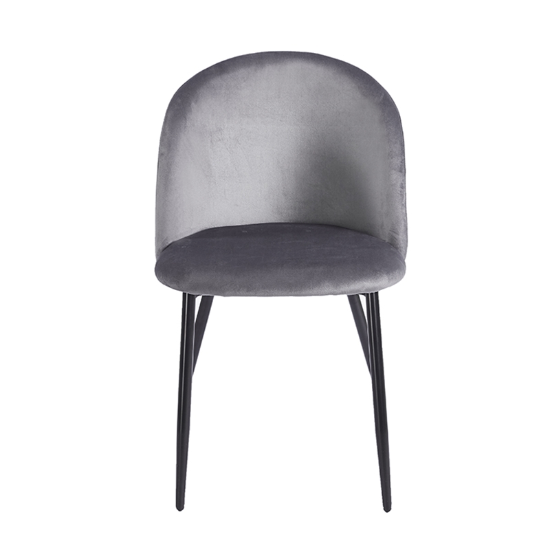 RIO GREY VELVET ΥΦΑΣΜΑ ΚΑΡΕΚΛΑ ΜΕΤΑΛΛΙΚΗ 50X52X81εκ. - Image 2