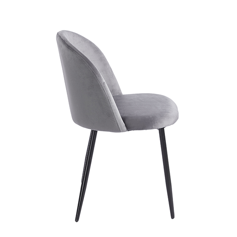RIO GREY VELVET ΥΦΑΣΜΑ ΚΑΡΕΚΛΑ ΜΕΤΑΛΛΙΚΗ 50X52X81εκ. - Image 3