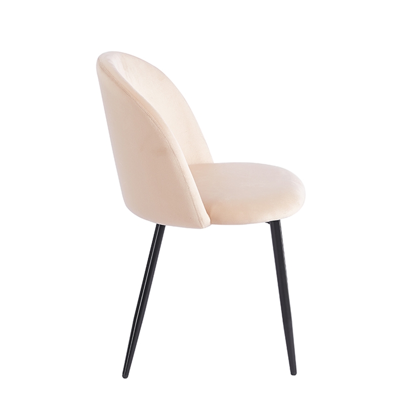 RIO BEIGE VELVET ΥΦΑΣΜΑ ΚΑΡΕΚΛΑ ΜΕΤΑΛΛΙΚΗ 50X52X81εκ. - Image 3
