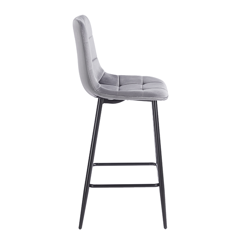 NORA GREY VELVET ΥΦΑΣΜΑ 65εκ. ΣΚΑΜΠΟ ΜΕΤΑΛΛΙΚΟ 45X41X65-99εκ. - Image 3
