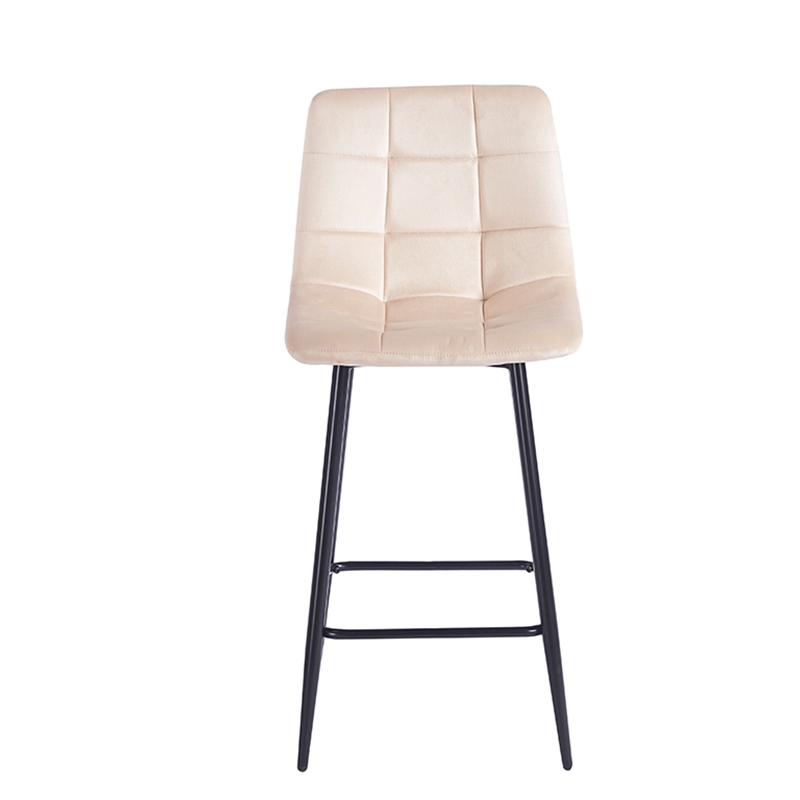 NORA BEIGE VELVET ΥΦΑΣΜΑ 65εκ. ΣΚΑΜΠΟ ΜΕΤΑΛΛΙΚΟ 45X41X65-99εκ. - Image 2