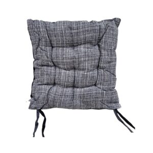 Μαξιλάρι καρέκλας διπλής όψης - 40x40cm - 720190 - Black/Grey