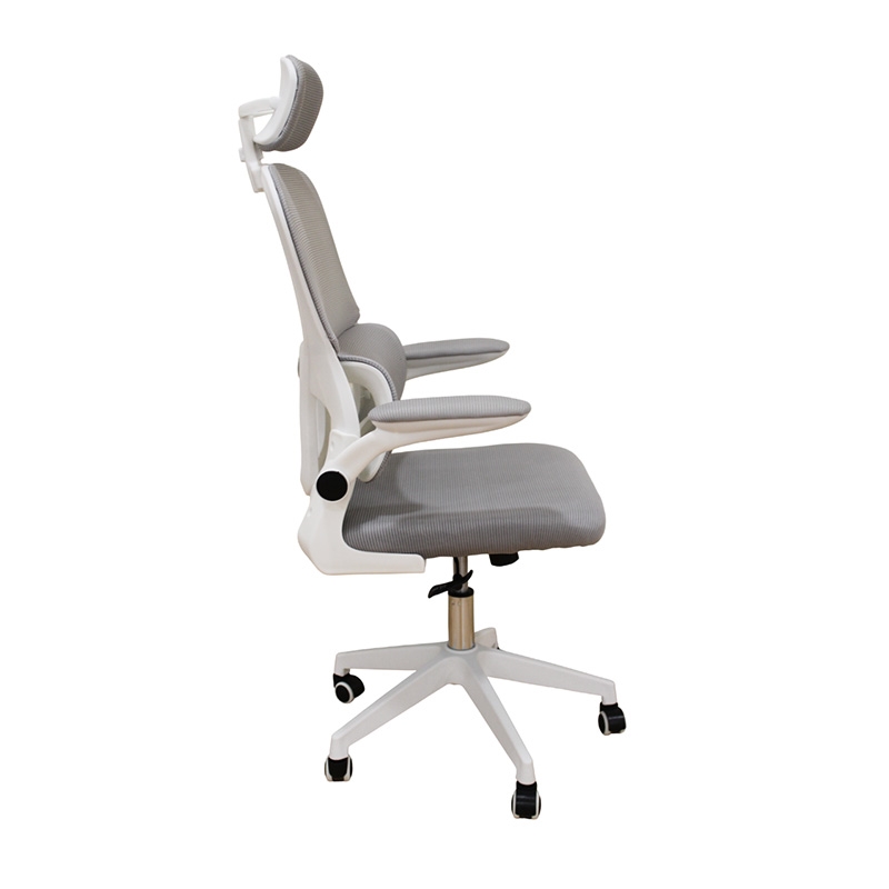 A9935 WHITE/GREY MESH ΠΟΛΥΘΡΟΝΑ ΓΡΑΦΕΙΟΥ 62Χ64Χ42-114/52-125εκ. - Image 3