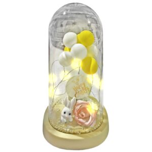 Γυάλα με φως Λαγουδάκι & Μπάλες 22x11cm Bunny's 932276 - 1 τεμ.