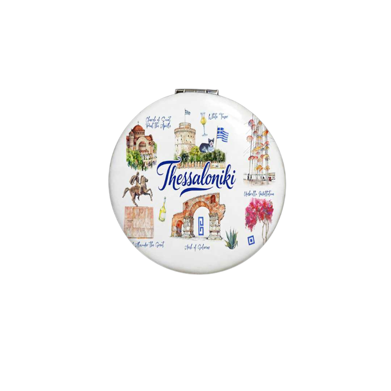 Kαθρέπτης τσέπης Souvenir - Thessaloniki - 7*7*3cm - 871824