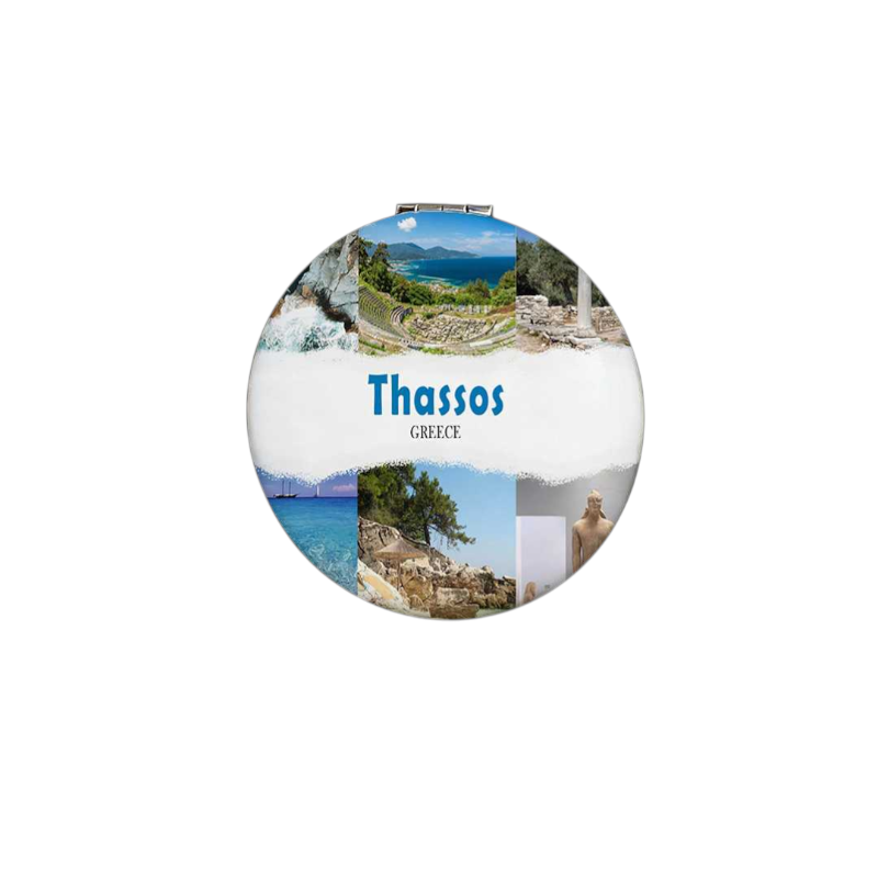 Kαθρέπτης τσέπης Souvenir - Thassos - 7*7*3cm - 871832