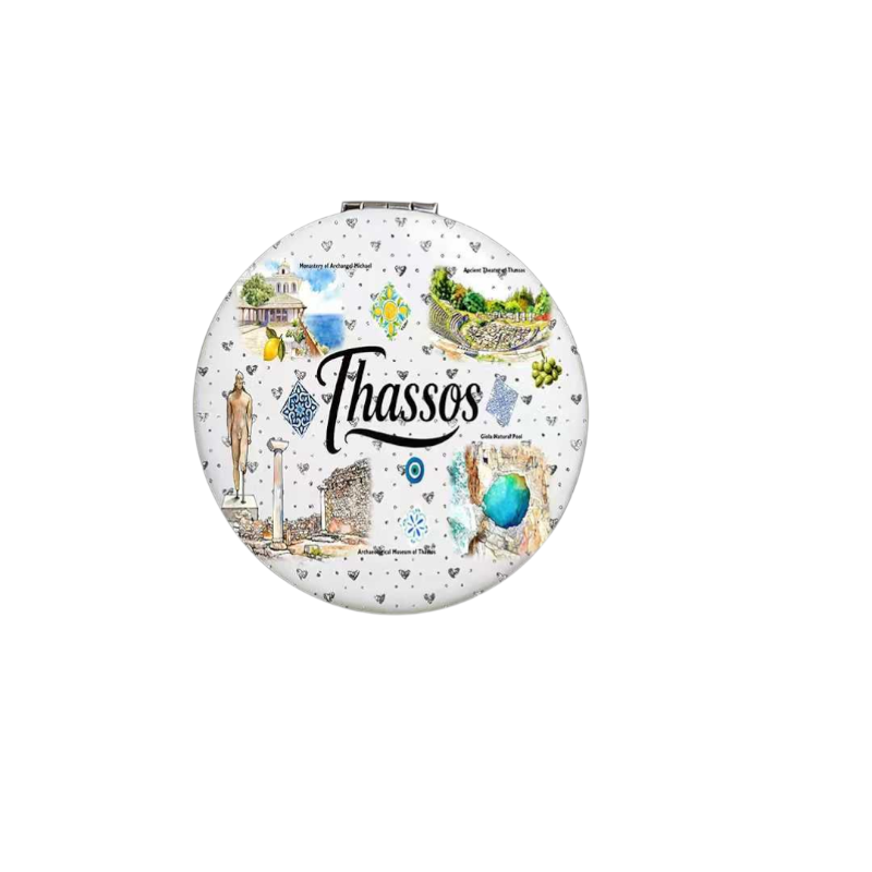 Kαθρέπτης τσέπης Souvenir - Thassos - 7*7*3cm - 871852