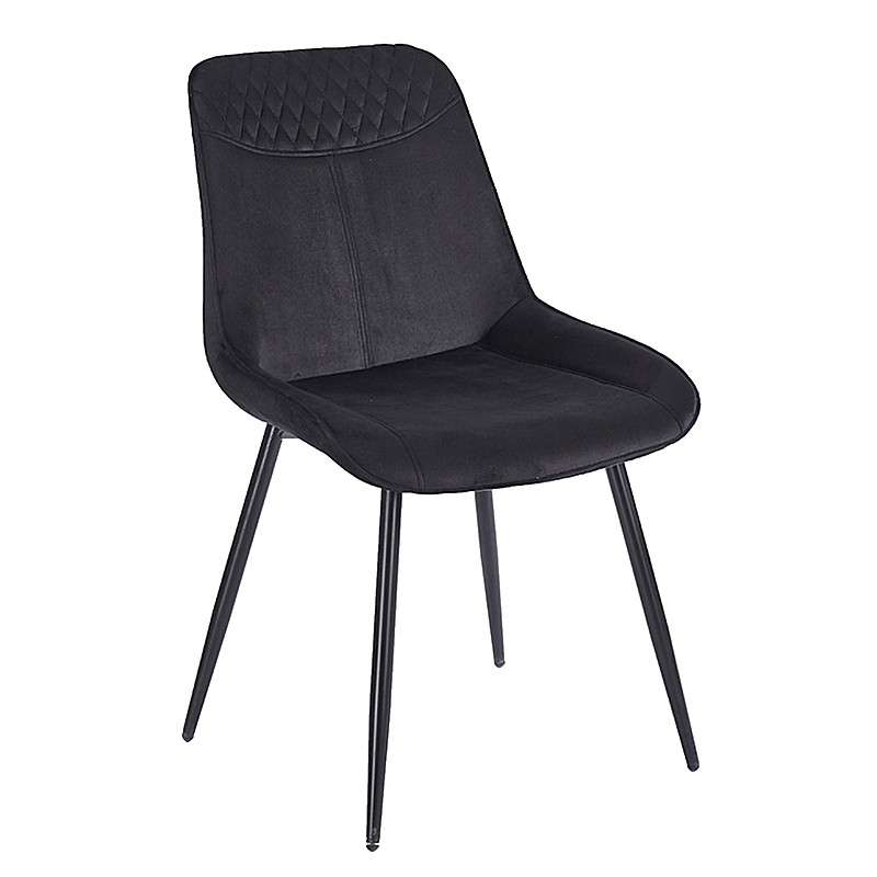 TEREA BLACK VELVET ΥΦΑΣΜΑ ΚΑΡΕΚΛΑ ΜΕΤΑΛΛΙΚΗ 51X58X87εκ.