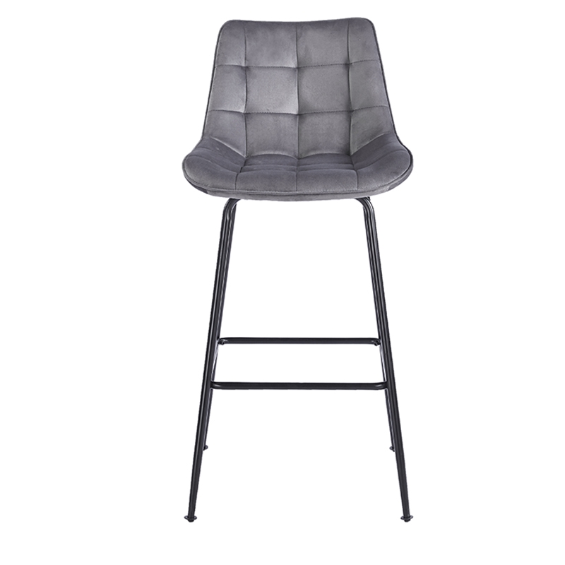 ERMINA GREY VELVET ΥΦΑΣΜΑ 75εκ. ΣΚΑΜΠΟ ΜΕΤΑΛΛΙΚΟ 49X50X75-104εκ. - Image 2