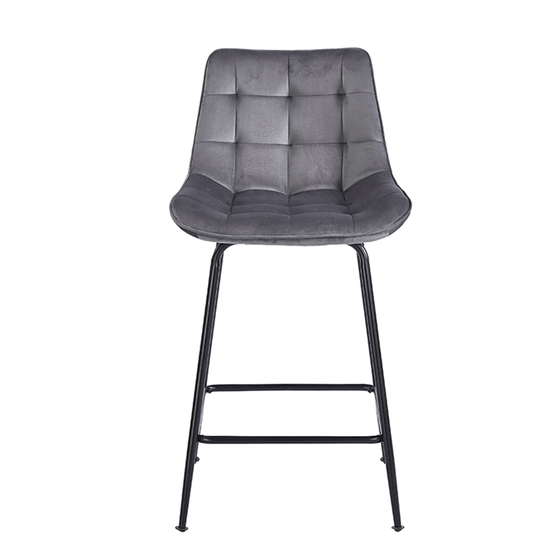 ERMINA GREY VELVET ΥΦΑΣΜΑ 64εκ. ΣΚΑΜΠΟ ΜΕΤΑΛΛΙΚΟ 49X50X64-94εκ. - Image 2