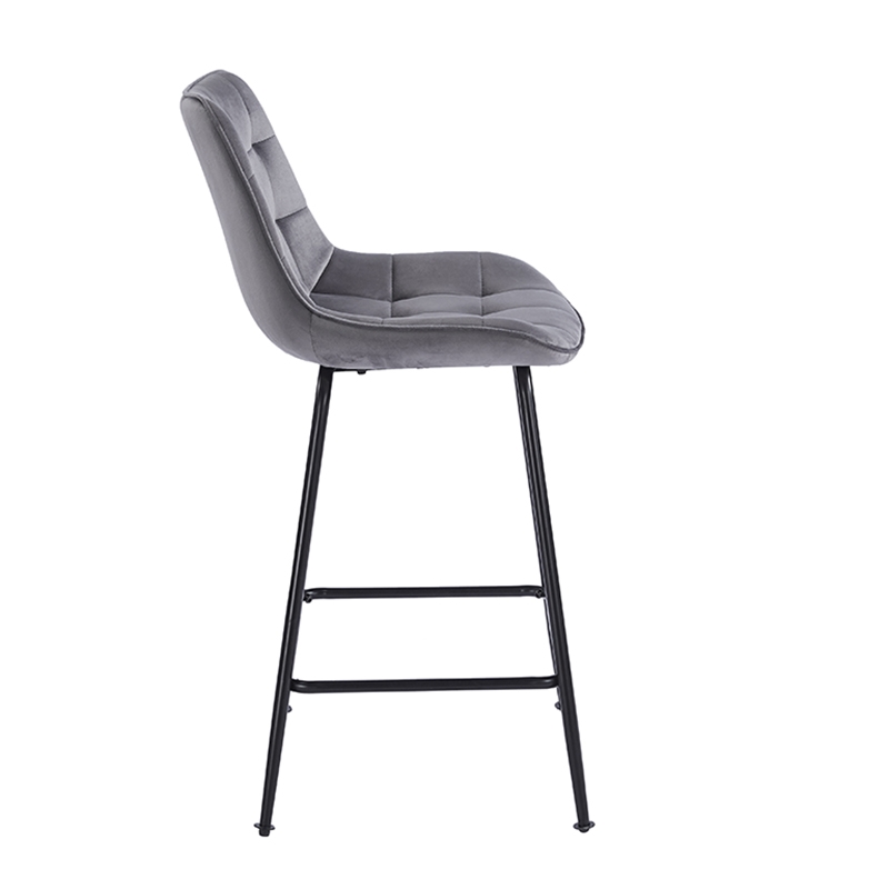 ERMINA GREY VELVET ΥΦΑΣΜΑ 64εκ. ΣΚΑΜΠΟ ΜΕΤΑΛΛΙΚΟ 49X50X64-94εκ. - Image 3
