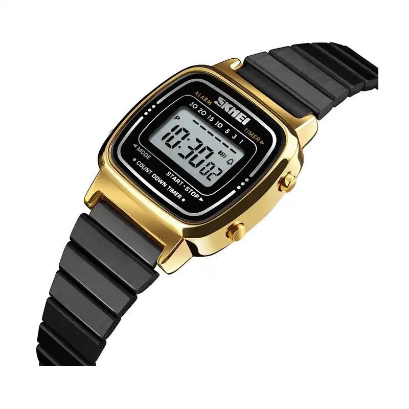 Ψηφιακό ρολόι χειρός - Skmei - 1901 - Gold/Black 2