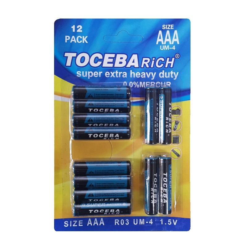 Μπαταρίες ΑΑΑ -  UM-4 - 1.5V - 12pcs - 400093