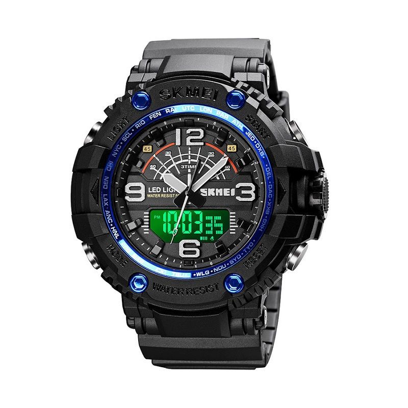 Ψηφιακό/αναλογικό ρολόι χειρός – Skmei - 1617 - Black/Blue