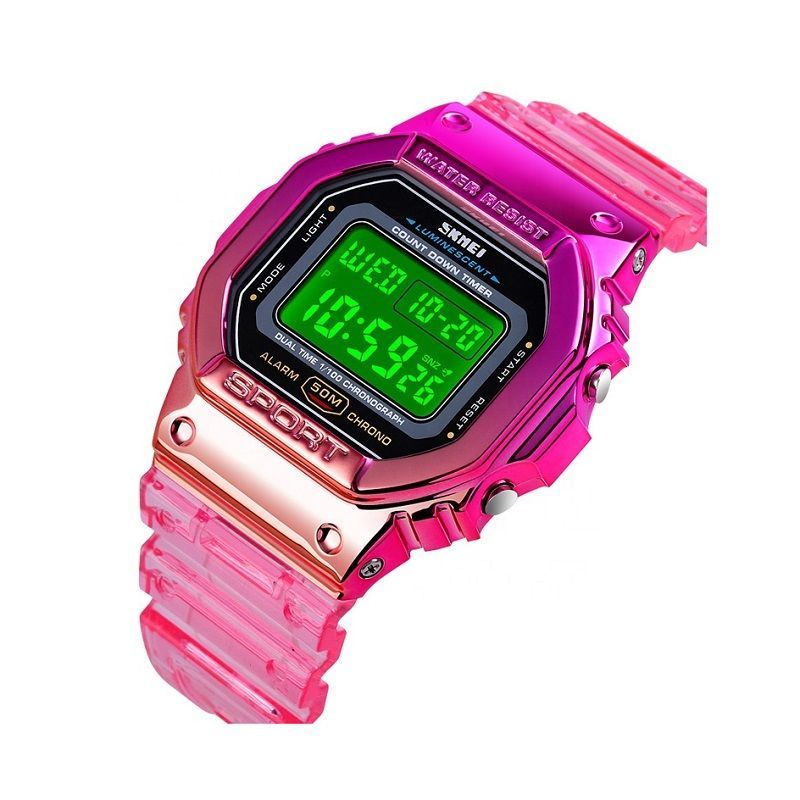 Ψηφιακό ρολόι χειρός - Skmei - 1622 - Fuchsia/Pink