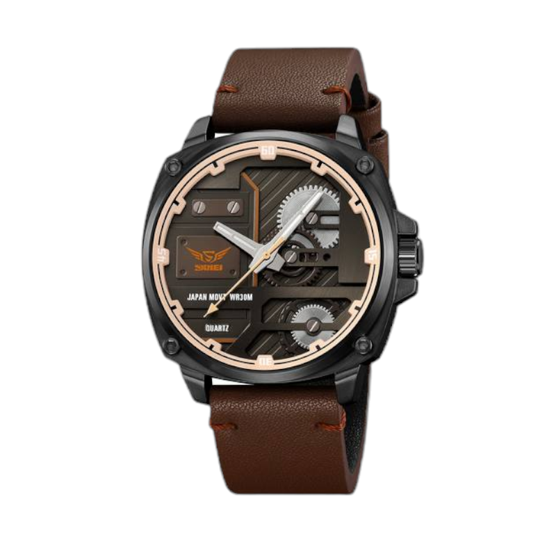Αναλογικό ρολόι χειρός - Skmei - 2289 - Dark brown