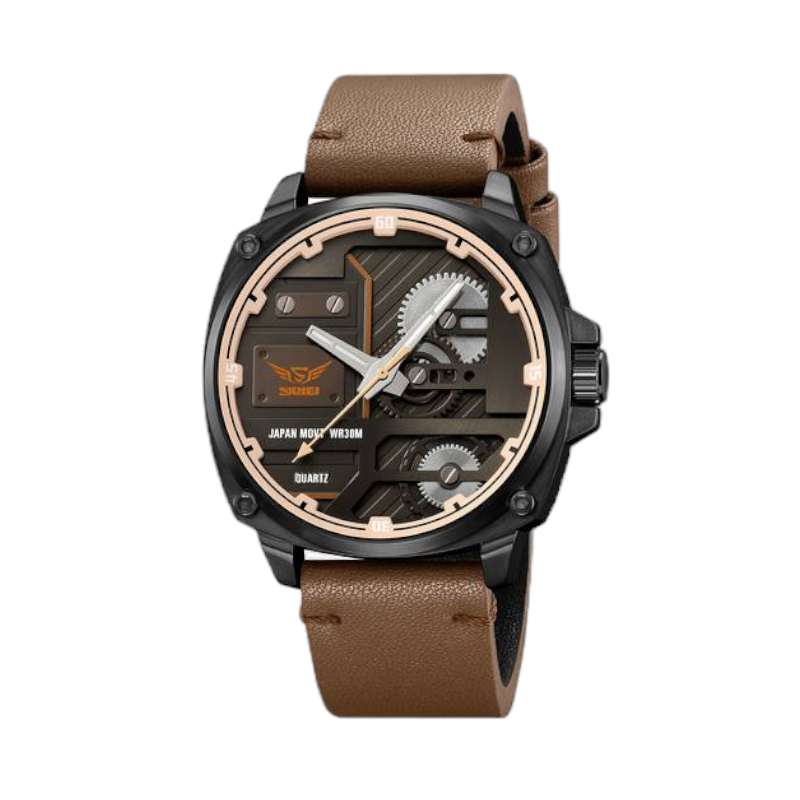 Αναλογικό ρολόι χειρός - Skmei - 2289 - Light brown
