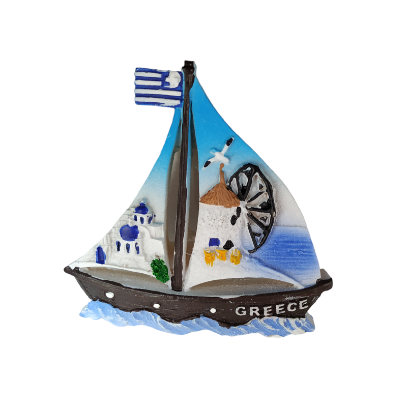 Tουριστικό μαγνητάκι Souvenir - Σετ 12pcs - Resin Magnet - Greece - 678027