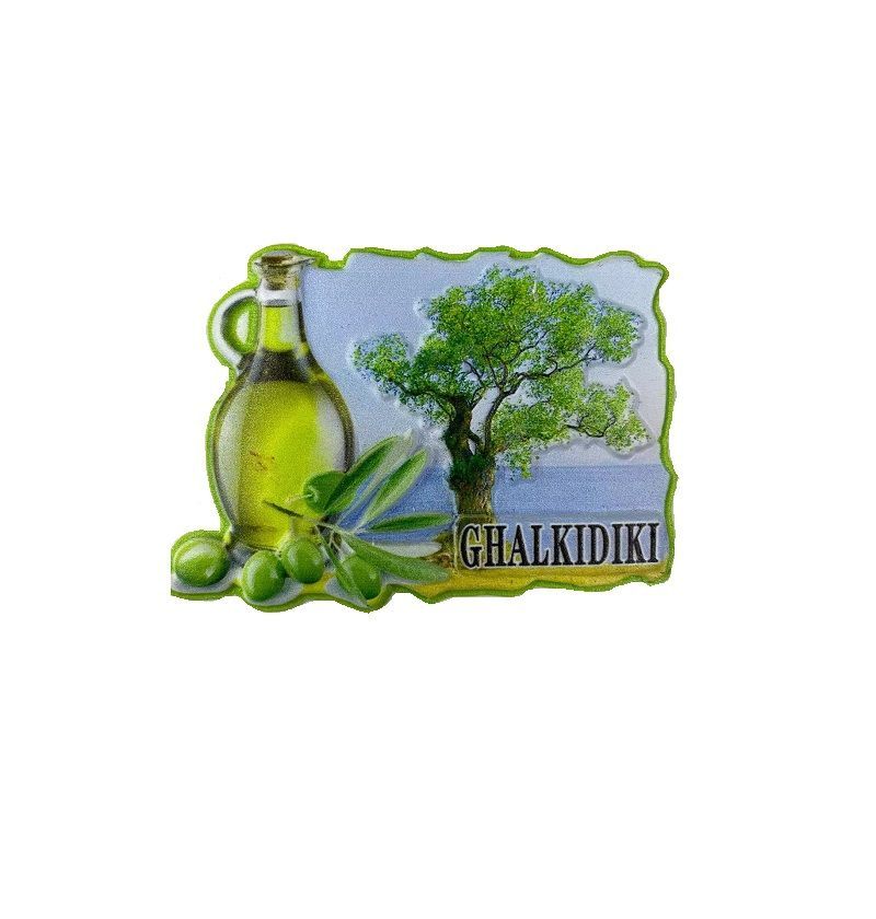 Tουριστικό μαγνητάκι Souvenir - Σετ 12pcs - Resin Magnet - Chalkidiki - 678092
