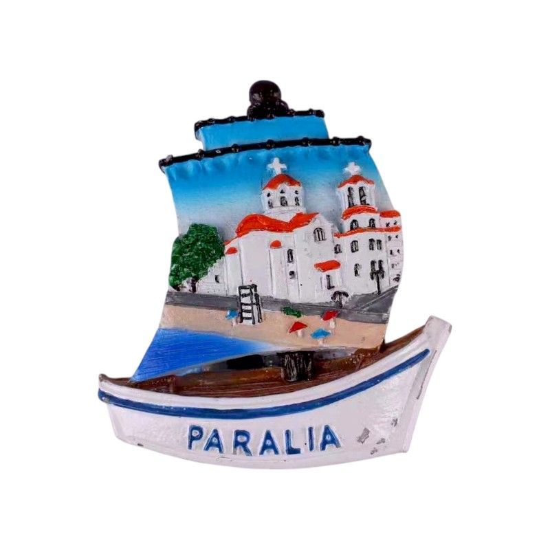 Tουριστικό μαγνητάκι Souvenir - Σετ 12pcs - Paralia - 678101