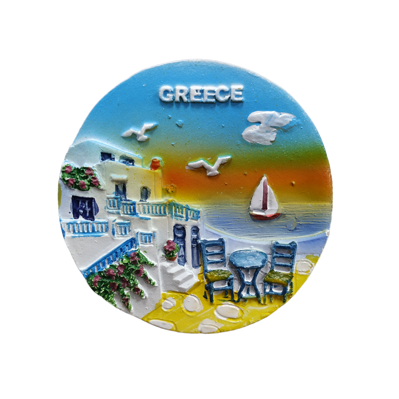 Tουριστικό μαγνητάκι Souvenir - Σετ 12pcs - Greece - 678233