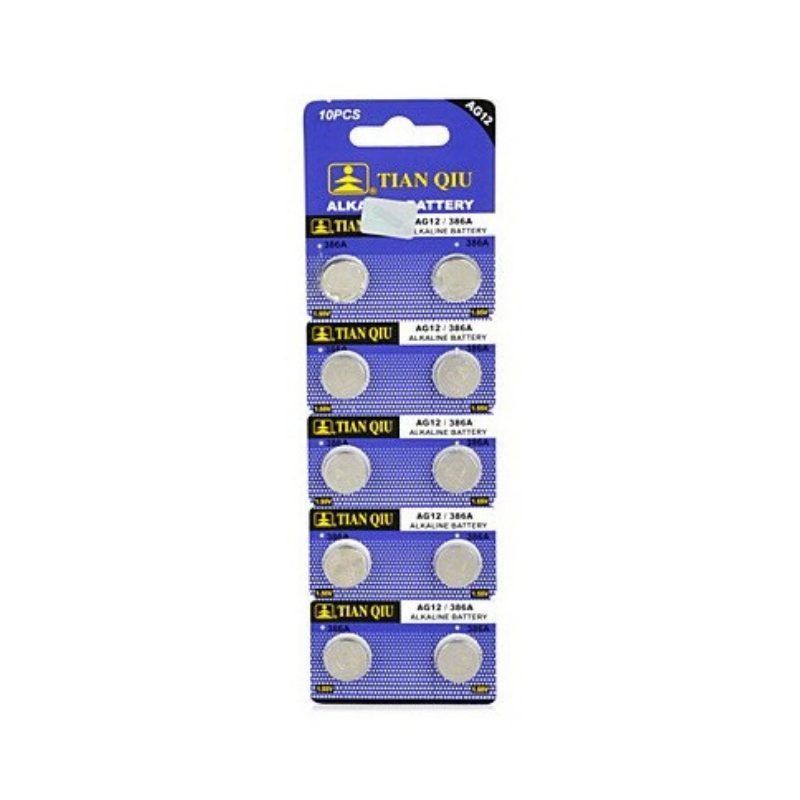 Αλκαλικές μπαταρίες - AG12/LR43H/386A - 1.5V - 10pcs - 681125