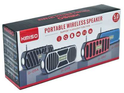 Ασύρματο ηχείο Bluetooth με φακό LED - KMS-05B - 885871 - Red - Image 2