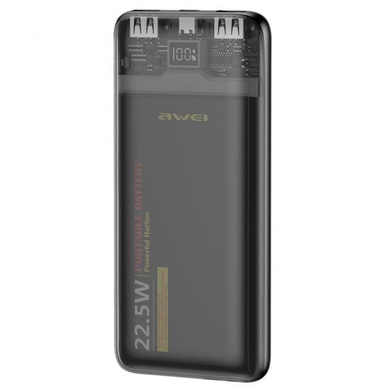 Awei P24K: Διάφανο Design & Υψηλή Ταχύτητα Φόρτισης (10.000mAh)