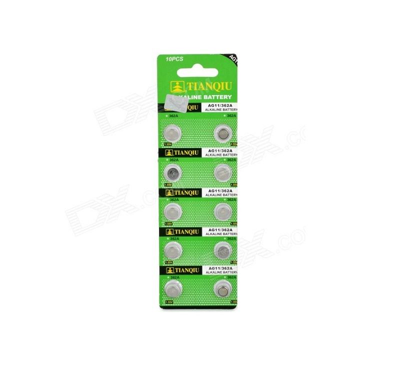 Αλκαλικές μπαταρίες - AG11/362A - 1.55V - 10pcs - 681118