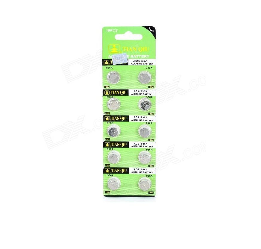 Αλκαλικές μπαταρίες - AG9/936A - 1.55V - 10pcs - 681095