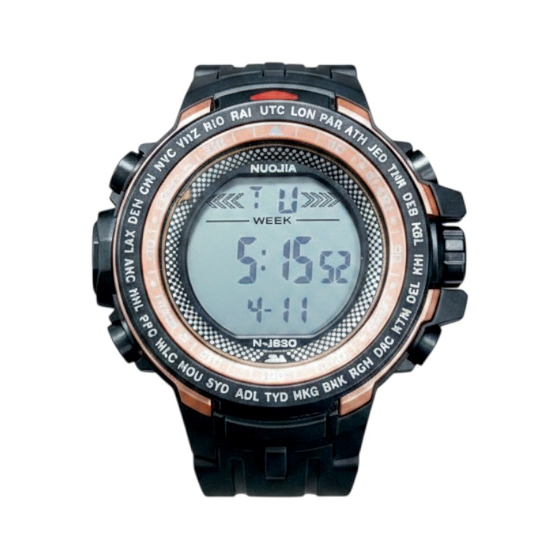 Ψηφιακό ρολόι χειρός - NJ820 - 115182 - Black/Gold