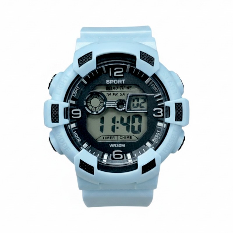 Ψηφιακό ρολόι χειρός - 73AB - 115195 - Light Blue