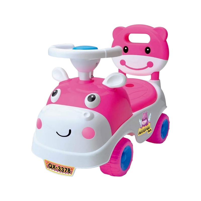 Αυτοκίνητο περπατούρα Ζωάκι - QX-3378-1 - 232387 - Pink